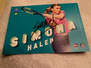 SIMONA HALEP Signed (5x7) Western & Southern Tennis Photo - Picture 1 of 3