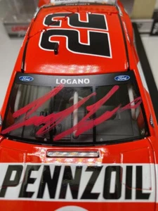 SIGNED IN RED 2021 JOEY LOGANO #22 DARLINGTON THROWBACK SHELL PENNZOIL 1/24 CAR - Picture 1 of 5
