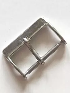 18 mm silberne Uhrenarmbandschnallen (schlank/leicht/langlebig) - Bild 1 von 4