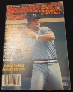Baseball Digest December 1980 George Brett Kansas City Royals MLB BASEBALL - Picture 1 of 2