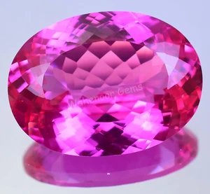 FLAWLESS 87.90 Ct Natural Mogok Pink Ruby Oval CERTIFIED Stunning Gemstone - Picture 1 of 6