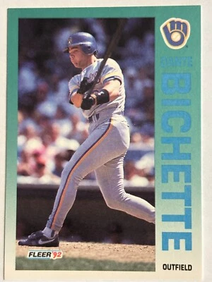 1992 Fleer #173 Dante Bichette Milwaukee Brewers - Image 1 of 2