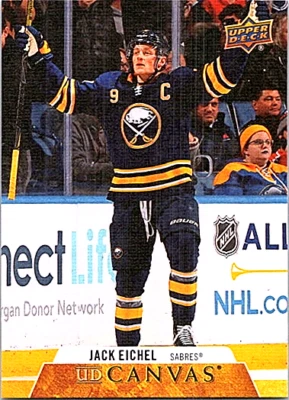2020-21 Upper Deck Hockey Series 2 UD Canvas #C130 Jack Eichel  - Image 1 of 2