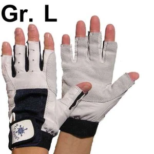 PROFI Rigger Gloves Roadie Handschuhe Gr. L / 9 fingerlos Leder Rigging Montage - Bild 1 von 11