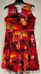 Hawaii Hangover Women's Vintage Fit and Flare Dress Large NWT - Picture 1 of 6