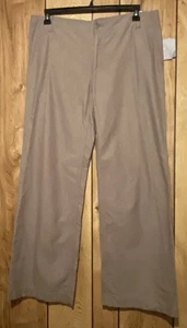 Pantalon de travail neuf avec étiquette LIZ CLAIBORNE taille 16 marron chevrons sloane jambes larges - Photo 1/4