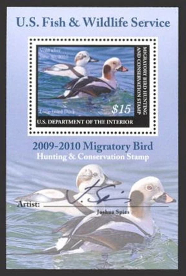 RW76b — 2009 mini-sheet of one, Superb 98 NH, Mint NH - Image 1 of 1