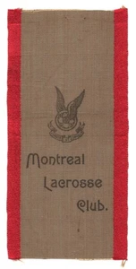 1890’s Montreal AAA Lacrosse Club Ribbon Montreal Amateur Athletic Association - Picture 1 of 3
