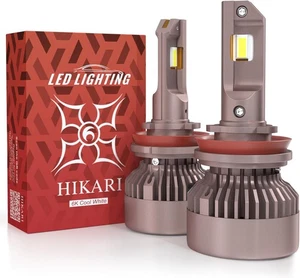 HIKARI WINGS H11 Fog Light, 50000LM Pure White 6000K LED Bulbs, H11/H8/H9  - Bild 1 von 6