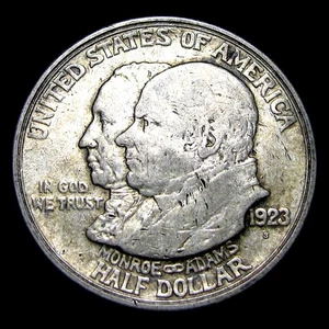 1923-S Monroe Commemorative Half Dollar Silver Nice Detail Coin ---- #935U - Picture 1 of 2