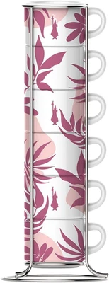 Set 6 Tazzine Impilabili Rosa - Immagine 1 di 4