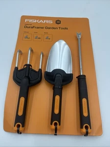 Fiskars 3-Piece Gardening Hand Tool Set, Cultivator, Trowel, Weeder - Picture 1 of 6