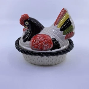 Cazuela cubierta pequeña Poppytrail de Metlox Red Rooster - Imagen 1 de 8