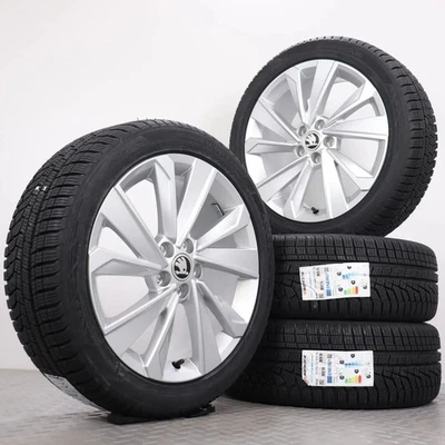 Winterräder 17 Zoll Skoda Fabia 4 PJ Original Alu-Felgen Riegel Winterreifen NEU - Bild 1 von 4