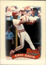 1989 Topps Mini Leaders Baseball Card #8 Eric Davis