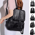 Womens Fashion Backpack PU Leather Shoulder Bag Casual Outdoor Travel Rucksack