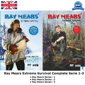 RAY MEARS Extreme Survival 1-3 Series 1 2 3 BBC Documentary Sealed Region 2 DVD - Picture 1 of 12