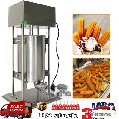 Máquina de Churros Eléctrica Vertical Llenadora de Donuts Española 15L Uso Comercial Foto 1 de 4
