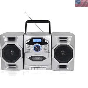 Portable CD Player Boombox with Cassette Player, Tape Recorder, AM/FM Radio, ... - Picture 1 of 3