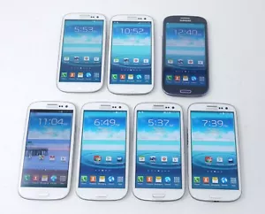 Lot of 7 Working Samsung Galaxy S3 SIII 5" 16GB Smartphones - Picture 1 of 16