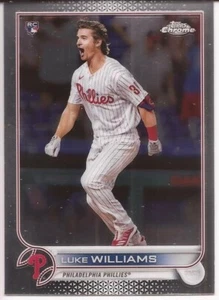 2022 TOPPS CHROME # 170 - LUKE WILLIAMS - ROOKIE CARD - PHILADELPHIA PHILLIES - Picture 1 of 1