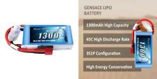 Gens ace 11.1V 1300mAh 3S 45C LiPo Battery Pack with Deans Plug for RC...