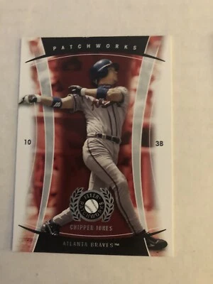 2005 Fleer Patchworks Atlanta Braves Baseball Card #27 Chipper Jones - Image 1 of 2