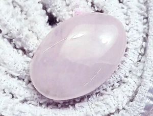 Loose Gemstone Natural Rose Quartz 21.50 Ct Certified Cabochon With Free Gift - Picture 1 of 8