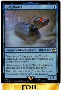 K-9, Mark I | FOIL | Universe Beyond: Doctor Who - Magic the Gathering