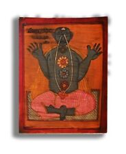 Panch Sens Tantra Religious Handmade Oil Painting on Paper Home Decor Art
