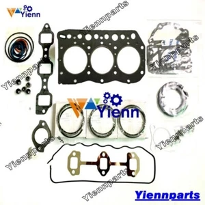 For Yanmar 3TN75 Piston Ring Set Full Overhaul Gasket Kit John Deere 855 856 - Picture 1 of 3