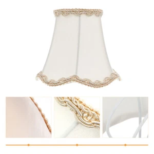 Fabric Lampshade Bell Shades Retro Nightstand Pendant Light - Picture 1 of 12