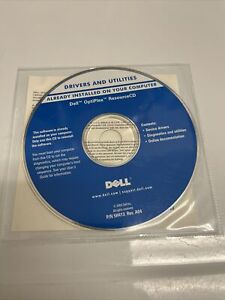 Dell Dimension Resource CD Reinstall Driver & Utility Computer P/N 5H413 RevA04