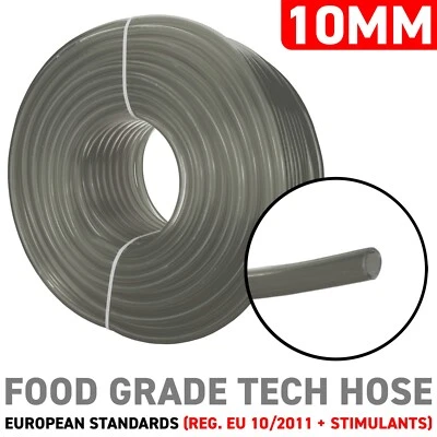 COSTWISE 10mm (3/8") Aquarium Grey Clear PVC Pipe Fish Tank Koi Pond Water Hose Pump Tube