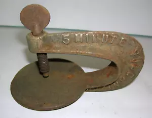 Herramienta vulcanizadora Shaler 5 minutos tubo neumático parche abrazadera herramienta de hierro fundido de colección EE. UU. - Imagen 1 de 7