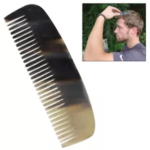 Handmade Natural Bovine Horn Carved Medieval Renaissance Comb Hairstyling Tool - Picture 1 of 6