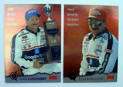 1995 Classic Images Race Reflections Dale Earnhardt #4 9 lot of 2 cards /1995 - Image 1 of 4