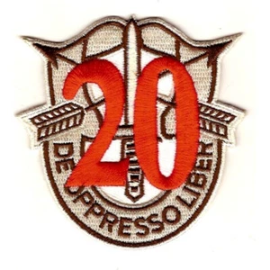 20th Special Forces Group Crest Desert Red 20 Patch - Bild 1 von 6