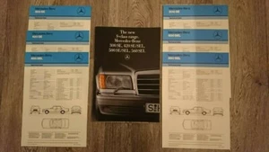 Mercedes W126 Facelift 300 420 500 SE 560 SEL S-Klasse UK Broschüre 1985 - 1986 - Bild 1 von 1