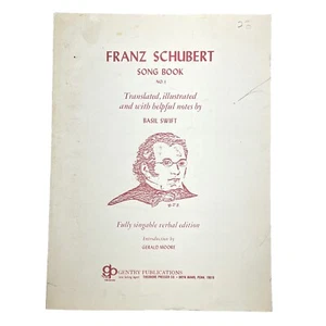 Franz Schubert Song Book No. 1 Translated Basil Swift Verbal edition Gentry - Picture 1 of 7