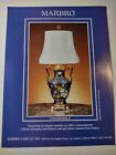 Marbro Chinoiserie Ii Cloisonne Porcelain Lamp Vintage 1980S Print Ad