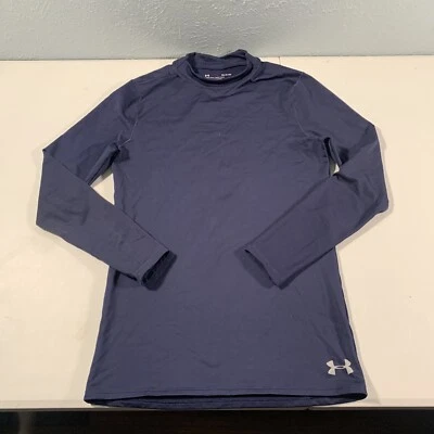 Men's Under Armour Cold Gear Long Sleeve Mock Neck Fitted Shirt Sz S - Image 1 of 4