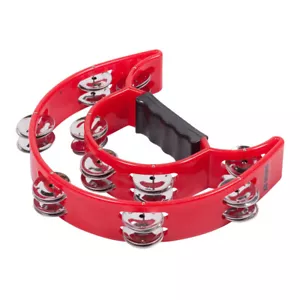 X8 Drums Deluxe Crescent Tamburin, rot - Bild 1 von 3