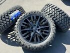 22” Black Tahoe Silverado 1500 Wheels Rims Tires Suburban GMC Sierra Yukon 33
