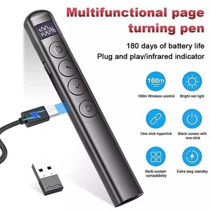 USB Wireless Presenter PowerPoint Pointer Clicker Pen Laser PPT Remote Control - Picture 1 of 20