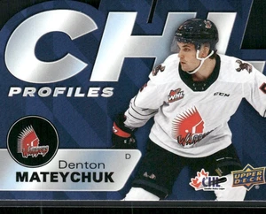 2021-22 Upper Deck CHL - Profili Denton Mateychuk #PR-4 (RC) - Foto 1 di 2