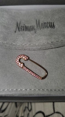 Pendiente izquierdo único anita ko oro rosa 18kt zafiro rosa pequeño Foto 1 de 4