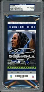 Russell Wilson Autographed Sept. 16th, 1st NFL Win Ticket Seahawks PSA/DNA #2 - Picture 1 of 2
