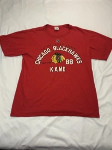 Camiseta De Colección Patrick Kane Chicago Blackhawks #88 NHL Roja Para Hombre’s Grande Yunque - Imagen 1 de 7