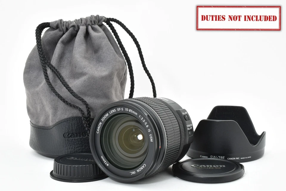 [MINT] Canon EF-S 15-85mm f/3.5-5.6 IS USM From JAPAN - Image 1 of 4